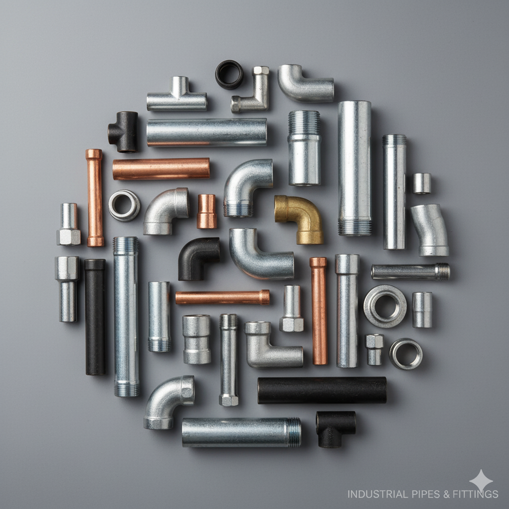 Industrial pipes and fittings